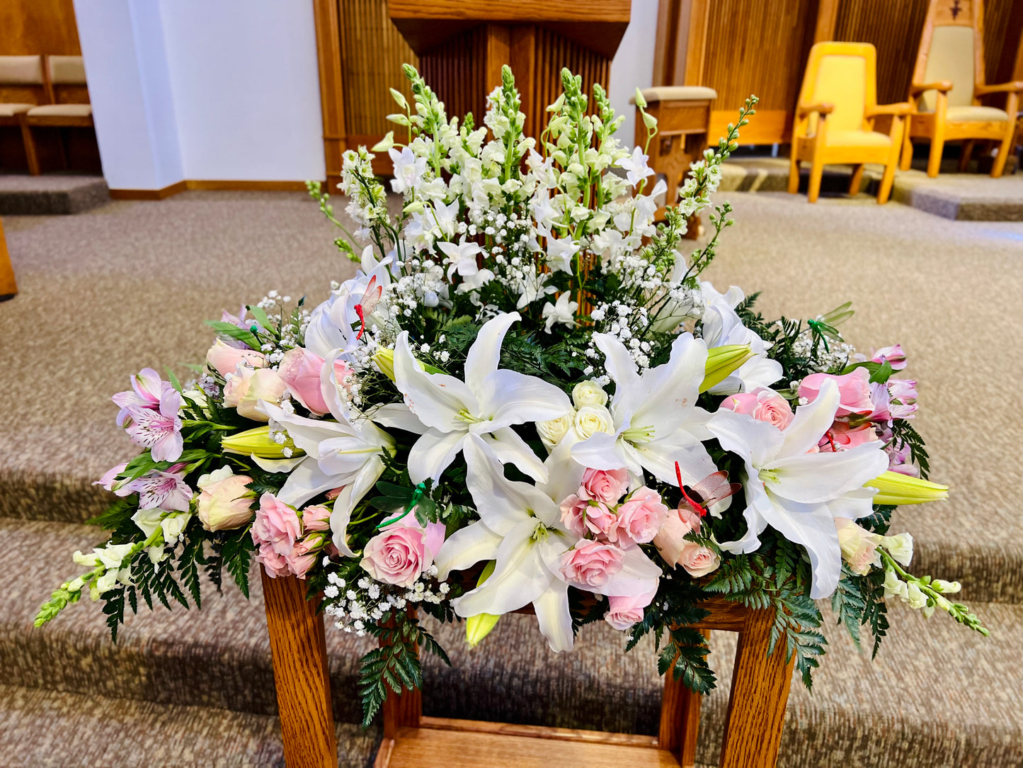 Lillies In My Garden Urn Spray