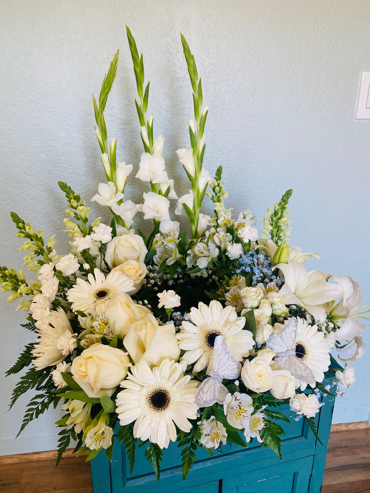 Waterfalls Urn Wreath - Vivian's Flower Market