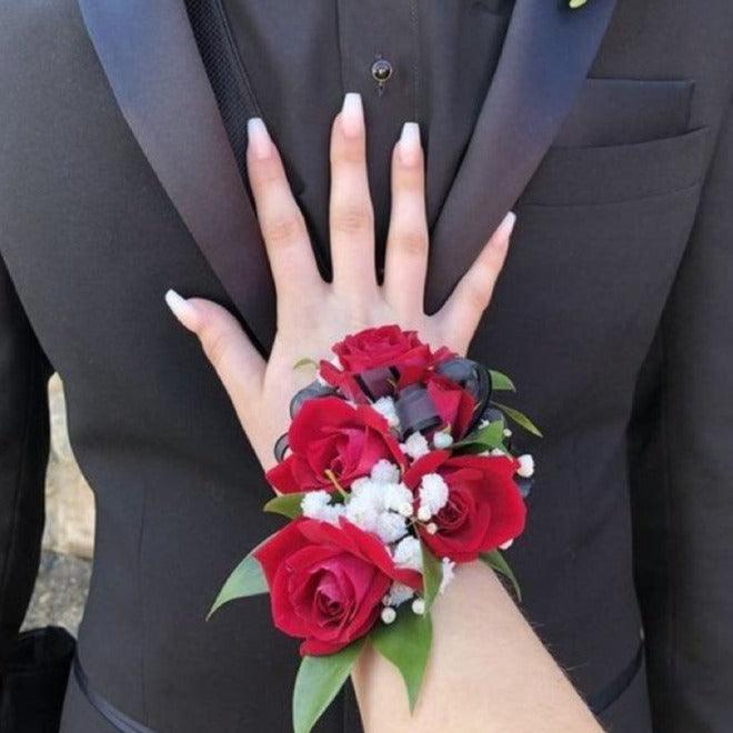 4 Rose Corsage - Vivian's Flower Market