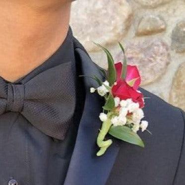 Double Rose Boutonnière - Vivian's Flower Market