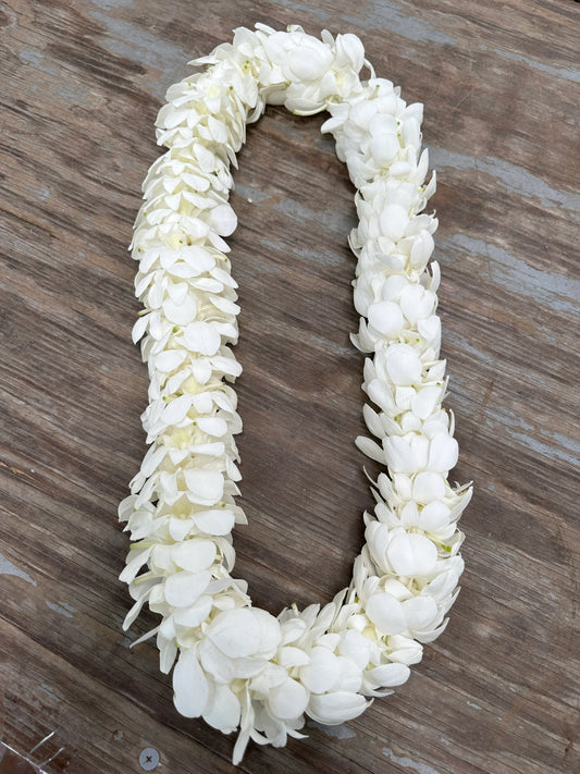 White Double Leis