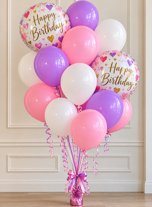 Happy Birthday Girly Balloon Bonanza